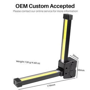 Lámpara <span class=keywords><strong>de</strong></span> Gimnasio Magnética Recargable por USB para Poses con Atenuación <span class=keywords><strong>de</strong></span> 7 Niveles Luz <span class=keywords><strong>de</strong></span> Trabajo COB Portátil con Plegado <span class=keywords><strong>de</strong></span> 180 Grados - Product Image 2