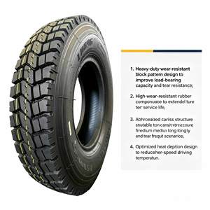 Neumáticos Nuevos para Camión LCH T-REX 9.00R20 11.00R20 12.00R20, Neumáticos TBR, Neumáticos Radiales para Camiones de Trabajo Pesado, Venta al por Mayor - Product Image 4