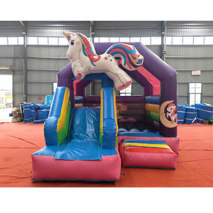 <span class=keywords><strong>Château</strong></span> gonflable commercial à thème licorne avec double toboggan, <span class=keywords><strong>château</strong></span> sauteur arc-en-ciel magique pour location de fêtes d'enfants - Product Image 6