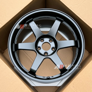 ล้อแม็กซ์ MN Forged Custom Sport <span class=keywords><strong>สี</strong></span><span class=keywords><strong>ดำ</strong></span><span class=keywords><strong>ด้าน</strong></span> รุ่น <span class=keywords><strong>TE37</strong></span> SL Saga 5x112 สำหรับ BMW E46 M3 BRZ FK8 NSX Supra Civic - Product Image 1