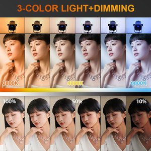 Lumière LED haute puissance 300W pour la prise de vue vidéo, 9 effets d'éclairage dynamiques, gradation progressive, lumière de remplissage, photographie de portrait et de produits - Product Image 2