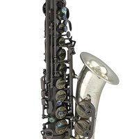 HIgh Grade Professional Matte Black Color Body Silver Bell Alto Saxophone Wholesale Professional Musical Instrument OEM