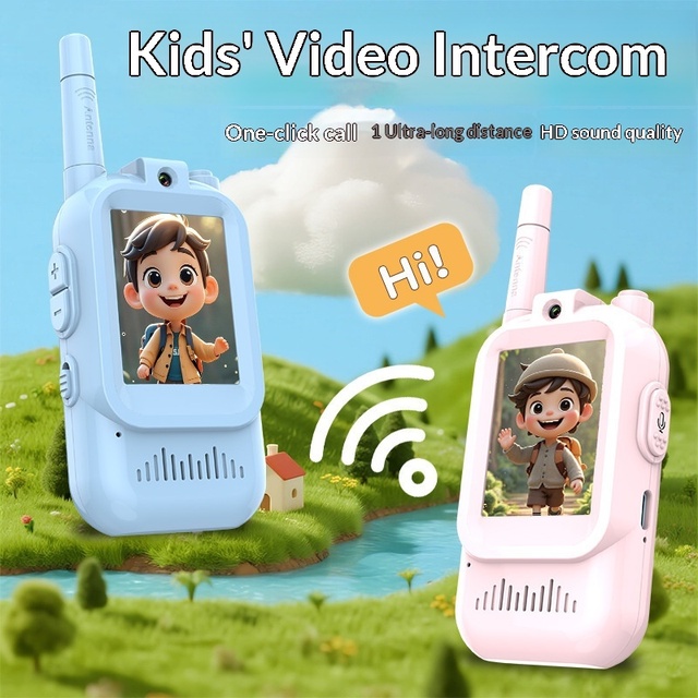 Children's Video Intercom Boot Direct Connection Outdoor Parent-child Interactive Video Call Kids Walkie Talkie IP65 Water