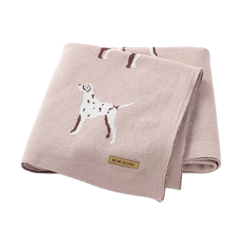 Mimixiong горяч-продавая собака жаккардовая вязаная одежда; Мягкая и удобная обувь сенсорный детское вязаное одеяло для новорожденных, Набор детских одеял