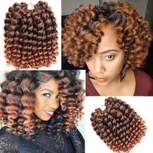 Pelo de ganchillo de rebote jamaicano 8 pulgadas 85g Venta caliente <span class=keywords><strong>sintético</strong></span> Ombre suave bebé Jumpy varita rizo <span class=keywords><strong>trenzas</strong></span> de ganchillo para <span class=keywords><strong>cabello</strong></span> africano - Product Image 2