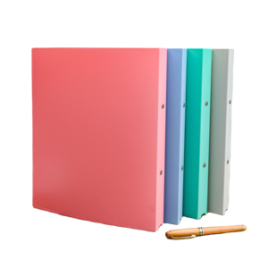 Wholesale Creative Solid Color Large Capacity Office <b>Document</b> Data File <b>Folder</b> PP Material 2 Ring Binder - Product Image 1