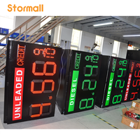 Panneau LED extérieur à 7 segments pour affichage numérique 888.8, couleur rouge, pour prix de l'essence, panneau LED pour station-service, panneau LED pour pylône de station-service