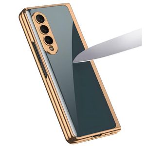 Funda con tapa protectora completa de Color de vidrio galvanizado de lujo <span class=keywords><strong>Z</strong></span> Fold <span class=keywords><strong>4</strong></span> para <span class=keywords><strong>Galaxy</strong></span> <span class=keywords><strong>Z</strong></span> Fold 5 Funda para teléfono móvil de nuevo diseño - Product Image 5