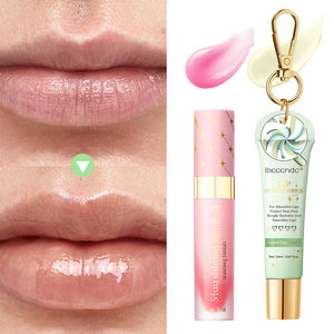 Bad <strong>Babe</strong> Lip Combo Frosted Peppermint and Clear Lip Gloss with a Keychain Long Lasting Moisturizing Hydration Plumper Set - Product Image 4