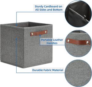 Homeplus 2024 Cestas de Almacenamiento de Tela y Lona, Estilo Moderno, para Organizar Estantes, Caja Plegable para Uso Doméstico - Product Image 5