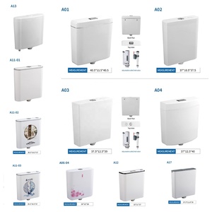 <span class=keywords><strong>Cisterna</strong></span> de Inodoro Moderna de Plástico Blanco de Doble Descarga, Montada en la Pared, Venta Directa de Fábrica, para Baño y Uso en Villas - Product Image 1