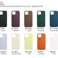 Étui pour iPhone 15, étui tissé original 15Pro, site officiel, étui magnétique à absorption totale, étui de protection en cuir