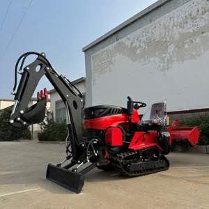 Tracteur chenillé à changement de vitesse, moteur 25 CV, 2 roues motrices, haute capacité de levage, couple élevé, certifié CE, pour les terres humides et les rizières - Product Image 1