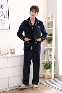 Pigiama Invernale <span class=keywords><strong>da</strong></span> <span class=keywords><strong>Uomo</strong></span> a Maniche Lunghe, Abbigliamento Comodo in Flanella per Casa, Prodotto <span class=keywords><strong>da</strong></span> Produttore Cinese - Product Image 5