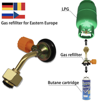 Adaptador de cilindro de Gas LPG para acampar al aire libre, conector convertidor de horno de tipo dividido, adaptador de propano para estufa de butano