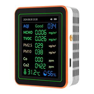 Portable Air Quality Monitor With Formaldehyde Co2 Pm2.5 Detection Lcd Display For Indoor Use - Product Image 3