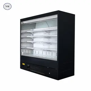 Personalizado supermercado abierto comercial escaparate de la exhibición de refrigerador con los fabricantes para venta Ce