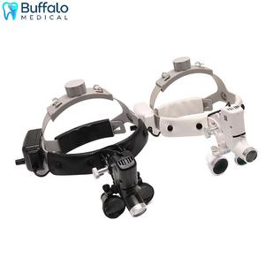 Buffalo Tandheelkundige Vergrotende Loepen met 5W LED-koplamp Dubbele Batterij Metalen Frame Chirurgisch Loepensysteem - Product Image 2