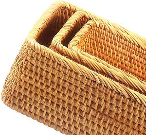 3 шт., корзины для хранения из ротанга - Product Image 3