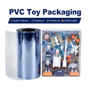 แผ่นพลาสติก PVC PET ใส ทนทาน ปลอดสารพิษ ป้องกันการเหลือง ความหนา 0.1 0.15 0.2 มม. สำหรับบรรจุภัณฑ์ของเล่น - Product Image 1