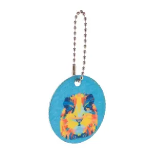 Portachiavi in feltro RPET, merchandising sostenibile - Product Image 1