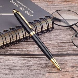 Bolígrafo Ejecutivo Personalizado con Logotipo, Negro Mate, 1.0 mm, Delgado, Diseño Simple, Metálico, Retráctil - Product Image 4