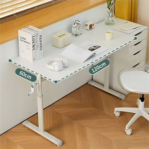 カスタムデザイン木製小型ホームオフィスラップトップ立ちデスクミニバーカウンターマニュアル高さ調整可能デスクベース2脚アセンブリ - Product Image 4