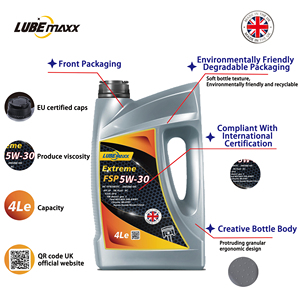 น้ำมันเครื่องสังเคราะห์แท้ LUBEMAXX 10W-30 ขนาด 4 ลิตร สำหรับเครื่องยนต์ยานยนต์ มาตรฐาน API SP  หมดอายุ 5 ปี - Product Image 5