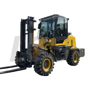 China Hydraulic Rough Terrain Forklift Truck For Sale 4wd Fork Lift New Off Road Forklift 6ton Price