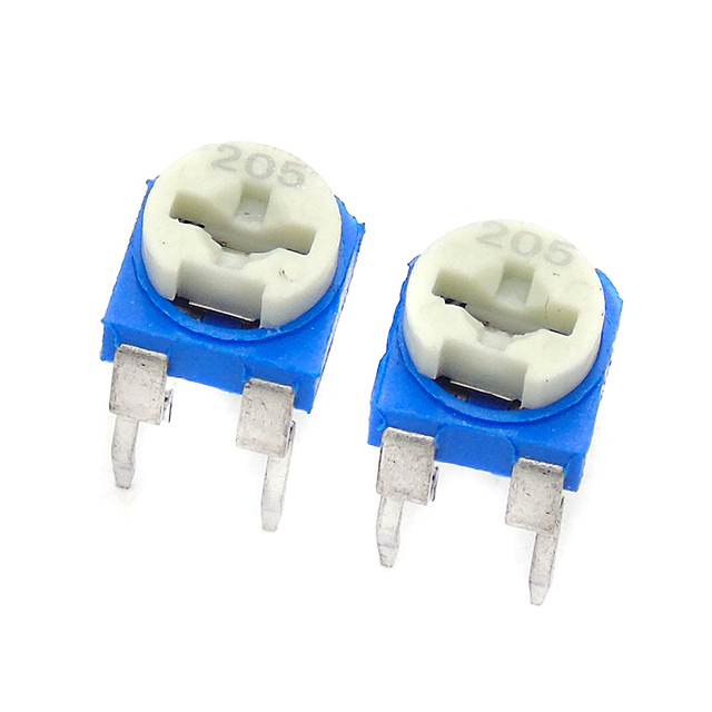 RM065 205 Blue White Variable Resistor Horizontal WH06-2 2M Potentiometer