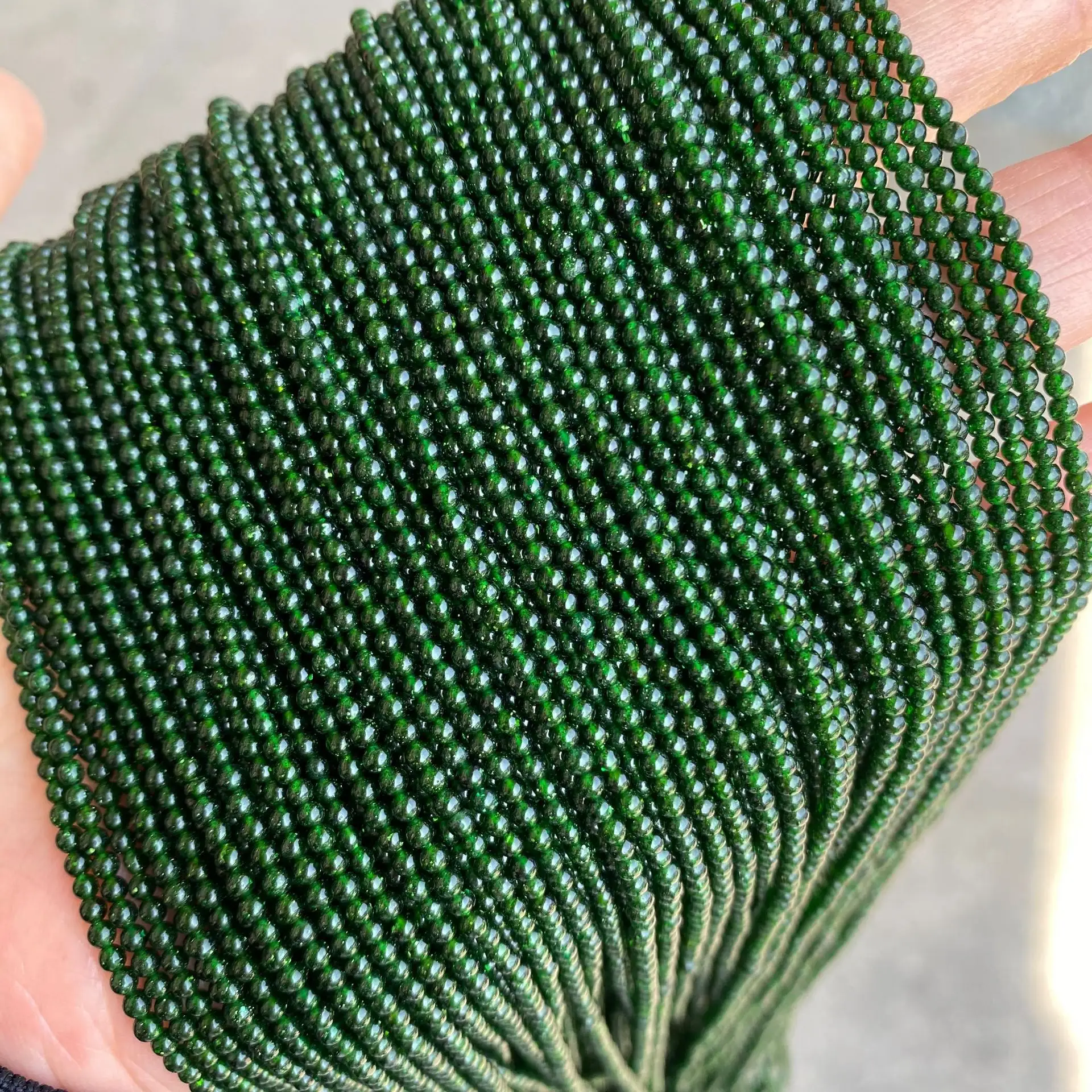 Natürlicher Edelstein Stein 2mm Stein Perlen lose natürliche für Schmuck Armband Halskette DIY Herstellung lose Perlen