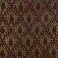 Tela de chenilla con diseño de tulipán, tapizado turco, hiedra