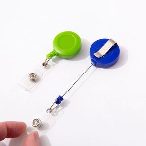 Porte-badge rétractable personnalisé en ABS moderne avec impression sérigraphique, logo personnalisé, plusieurs couleurs, porte-badge d'infirmière avec clip ceinture - Product Image 4