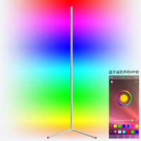 Moderne nordique luxe coin métal lampadaire source de lumière LED télécommande blanc pour chambre salon hôtel-livraison directe