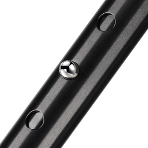Adjustable Aluminum Alloy Walking Stick Telescopic <b>Cane</b> Height Adjustable Hiking Pole Black And Red 440g - Product Image 2