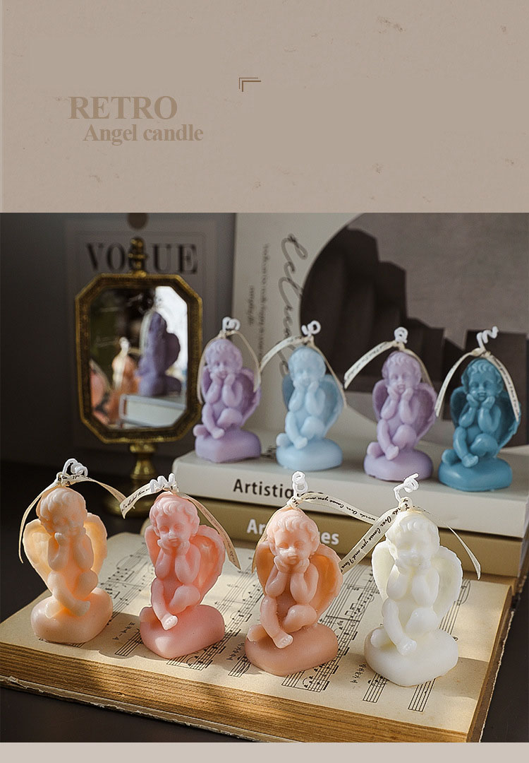 AROMA HOME Paraffin Wax Taper Candles Aromatherapy Retro Angel Scented 2