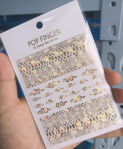3D Snake Design adesivi per unghie le donne amano Nail Art <span class=keywords><strong>Tattoo</strong></span> Slider Gel Polish Decal decorazioni per tatuaggi temporanei - Product Image 5