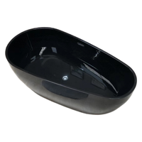 Baignoire de massage à remous rectangulaire autoportante en acrylique moderne et portable, avec drain, prix usine abordable, garantie 5 ans, pour appartement 40