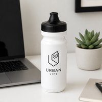 Bouteille d'eau en PP sans BPA, 610 ml, avec bouchon anti-fuite, logo personnalisé, OEM, bouteille de sport pour la salle de sport