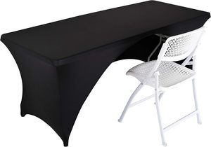 Black Spandex Stretch Beer <b>Bench</b> Cover Beer Table Cover for Oktoberfest <b>Camping</b> Picnic Party Wedding Outdoor - Product Image 4