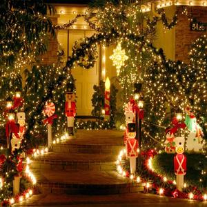 Guirlande lumineuse LED en fil de cuivre solaire pour extérieur, décoration de Noël, sapin, fête, avec boîte à piles USB, télécommande, 8 modes, guirlande lumineuse féerique - Product Image 4