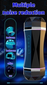 2025新着音声相互作用ダブルヘッドバイブレーターオナニーカップ男性用性的製品エクササイズオナニーカップ - Product Image 5