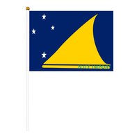 Drapeau de Trinité-et-Tobago, petit drapeau portable résistant aux intempéries en polyester pour la décoration de table, les événements scolaires, les matchs de football, les défilés