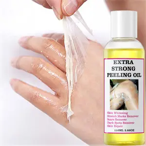 Extra Strong Yellow Peeling Oil for Exfoliating Dark Skin on Elbows, Knees, and Fingers