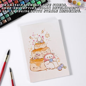 Cuaderno de Acuarela Rubens, Serie Flores de Primavera, 50% Algodón, Prensado en Frío, 200g, 20 Hojas, 16K 32K, Venta al Por Mayor, Personalizable, Superventas - Product Image 5