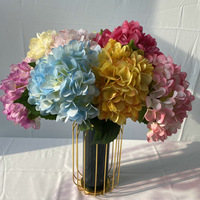 90 pétales de fleurs d'hortensia en soie, fleurs d'hortensia artificielles, tiges de fleurs d'hortensia, arrangements DIY pour la décoration de la maison et du salon
