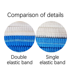 Gorra con clip elástico doble Fábrica de alimentos Hairnet SPA Hospital Red de pelo Elástico No tejido Desechable <span class=keywords><strong>Mob</strong></span> <span class=keywords><strong>Cap</strong></span> Bouffant Clip Caps - Product Image 4
