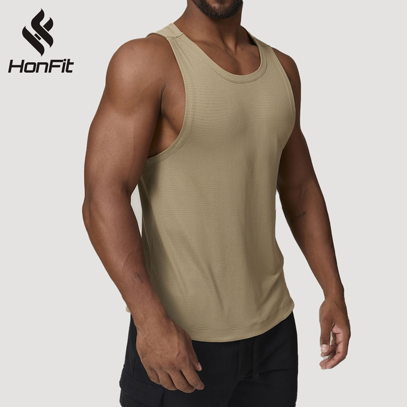 New In Cotton Spandex Plain Blank Singlet Oversized Sleeveless Bat Wing Shoulder Gym Vest Men Tank Top - Foto 9