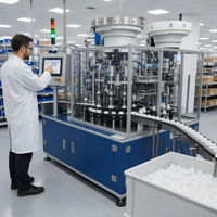 Machine d'assemblage de bouchons de bouteilles en plastique haute efficacité QFW avec contrôle PLC