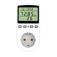 WATTSAVE 120V 15A Prise US, compteur d'énergie numérique LCD d'intérieur, prise de mesure de puissance avec rétroéclairage